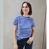 Breastfeeding T-Shirt Cobalt Stripes